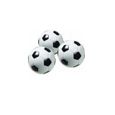 Engraved Black and White SoccerFoosball Balls (4 pack)