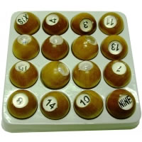 Wooden Pea Pool Tally Balls