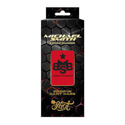 Shot Michael Smith Red Drop In Dart Case