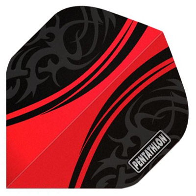 Pentathlon Flights - Delta Red/Black Standard