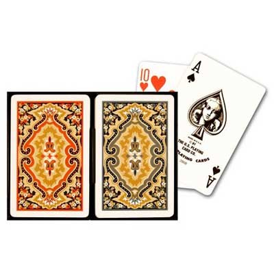 Kem Standard Index 100% Plastic Paisley Bridge Cards - Double Deck (plastic cards)