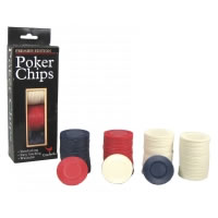 Plastic Poker Chips 100 Piece