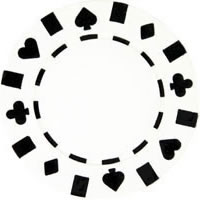 Roll of 50 13.5 Gram Pro Clay Double Suited Poker Chips