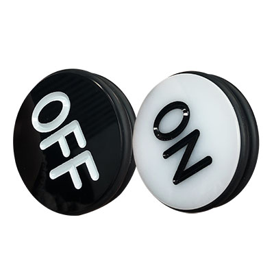 Casino Dealer Craps On/Off Button 3" with Bumper