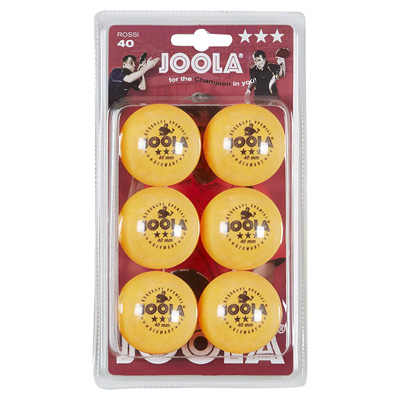 Joola Rossi 3 Star 40mm Orange 6 Pack
