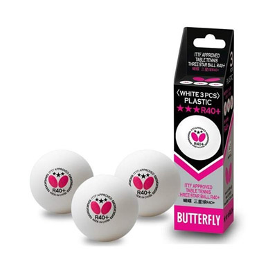 Butterfly 3-Star R40+ Ball -3 Pack