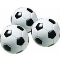 Engraved Black and White SoccerFoosball Balls (4 pack)