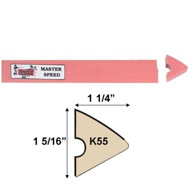 Replacement Rubber Cushion K55 V-Shaped Set of 6 