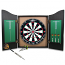 Jett Black Knight Dartboard & Cabinet Set