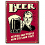 Beer - Ugly People Tin Sign