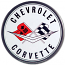Corvette 53' Logo Round Tin Sign