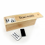 Dominoes Double 6 Deluxe 2 Tone Jumbo - Wooden Box 