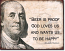 Ben Franklin Tin Sign  