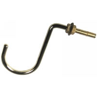 Bolt Thru Frame Brass Hook