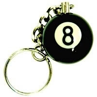 Saluc Pool Ball Keychain #8 1" Diameter