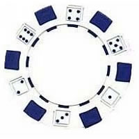 Roll of 50 11.5 Gram Composite Dice Poker Chips