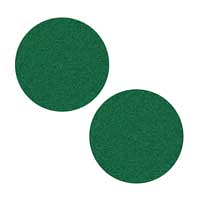 Jett Power-Flo Pusher Felt Pads Green (2 pack)