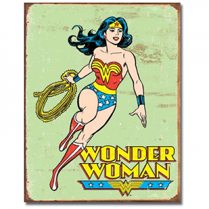 Wonder Woman Retro Tin Sign