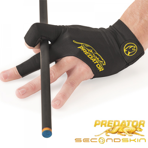 Predator Second Skin Billiard Glove - Black/Yellow