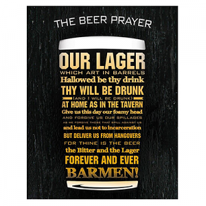 Beer Prayer Tin Sign