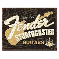 Fender Stratocaster 60th Ann. Tin Sign