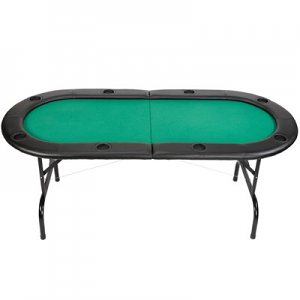 7' Folding Texas Hold'em Table with Folding Legs