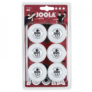 Joola Rossi 3 Star 40mm White 6 Pack 