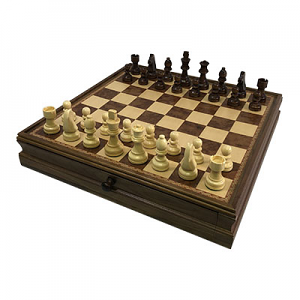Classic 15'' Chess Board with Drawer