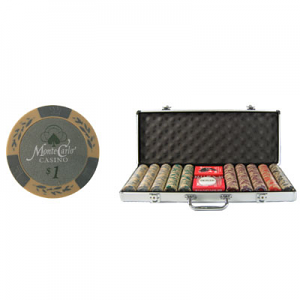 500 Piece 13.5 Gram Pro Clay Monte Carlo Poker Chip Set