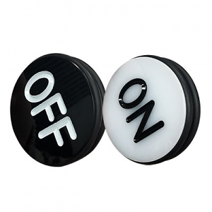 Casino Dealer Craps On/Off Button 3" with Bumper
