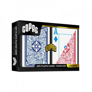 Copag DD Poker Jumbo 4 Colour Index Blue/Red 