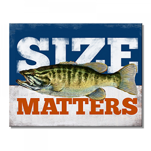 Size Matters Tin Sign