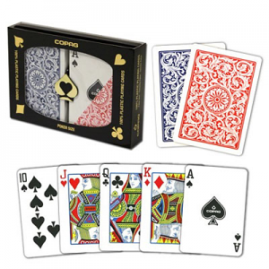Copag Poker Size Regular Index Double Deck Red And Blue