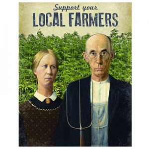 Local Farmers Tin Sign