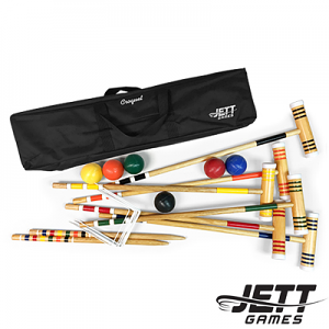 Jett 6 Player Recreational Croquet Set in Canvas Bag