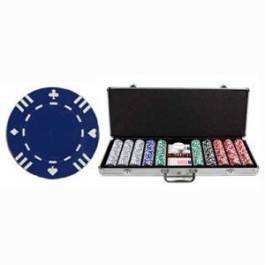 500 Piece 13.5 Gram Pro Clay Single Suited Poker Chip Set