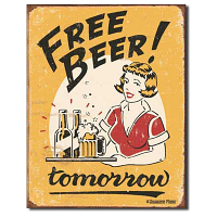 Moore - Free Beer Tin Sign
