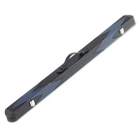 Round End Black with Blue Accent Box Cue Case
