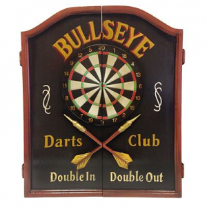 Jett Vintage Pub Bullseye Dart Cabinet 