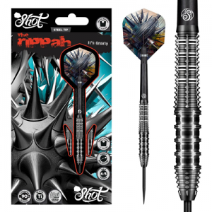 Shot Gnarly Rippah 90% Tungsten Steel Tip Dart Set 24gm