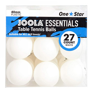 Joola Essentials 27 Pack White Table Tennis Balls
