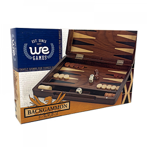 Backgammon Classic Walnut Beech Folding 12in