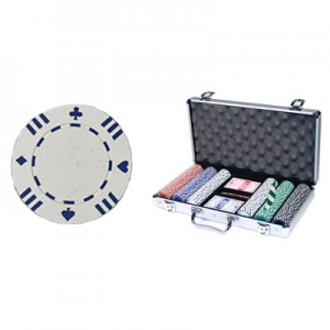 300 Piece 13.5 Gram Pro Clay Single Suited Poker Chip Set