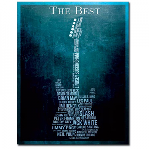 Best Guitarists Tin Sign 